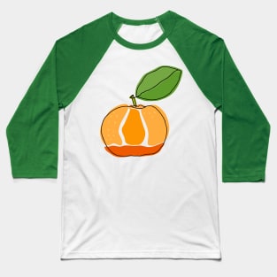 Orange line art Baseball T-Shirt